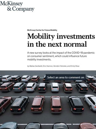 Mobility investments in the next normal