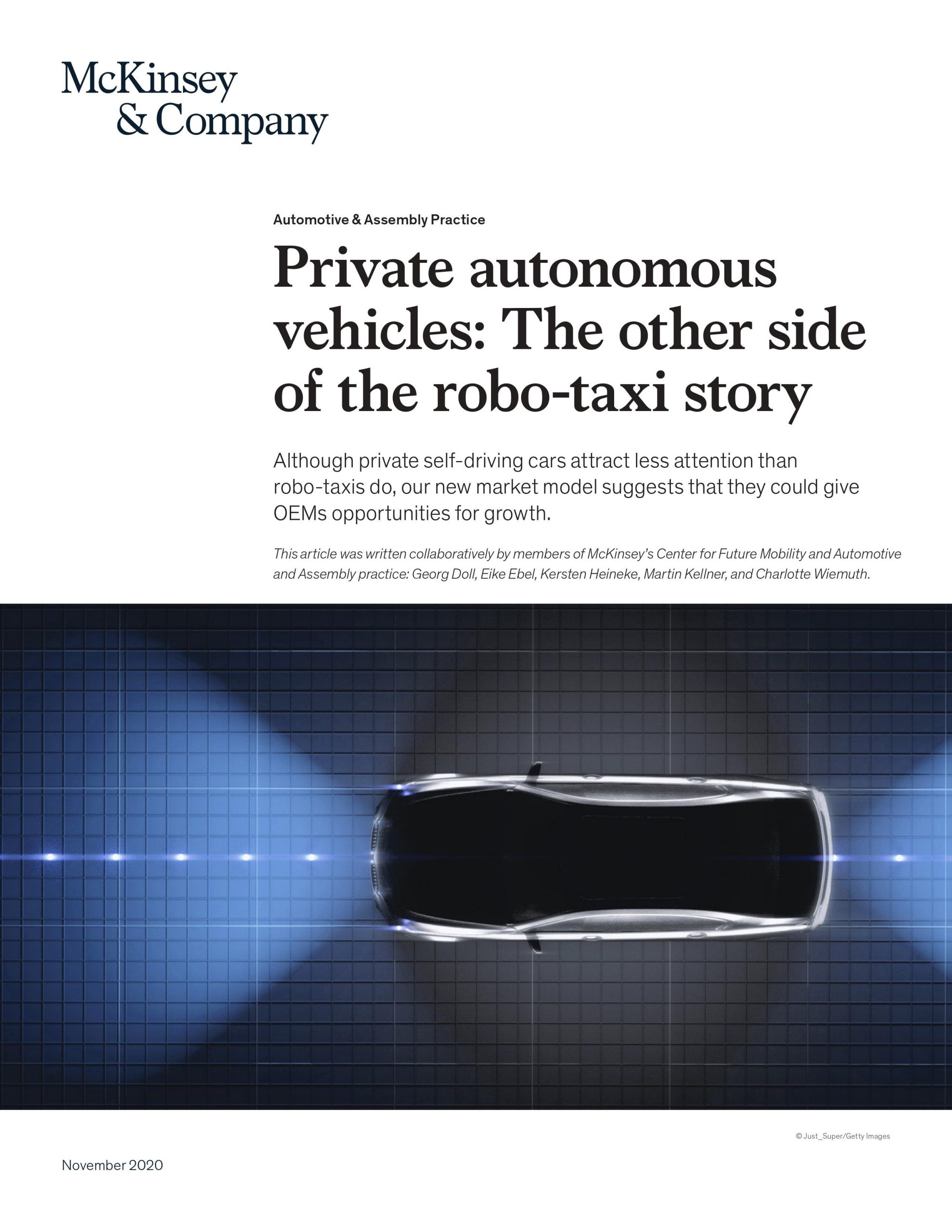 Private autonomous vehicles: The other side of the robo taxi story