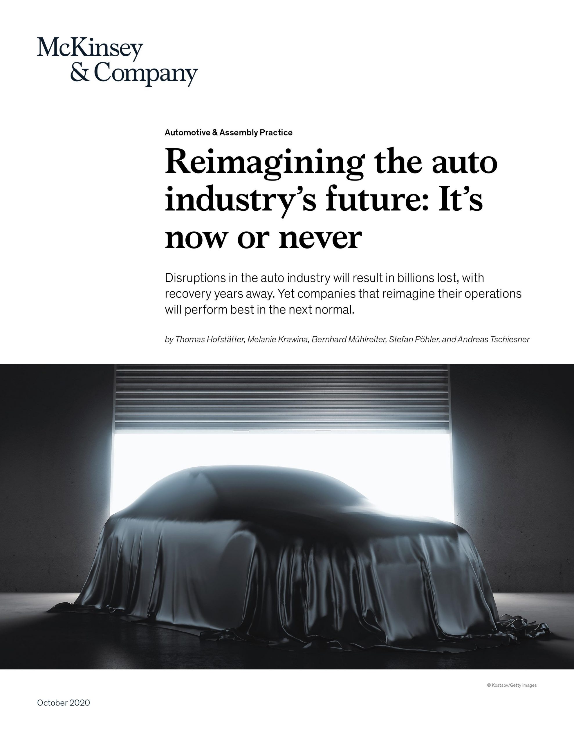 Reimagining the auto industry’s future: It’ snow or never